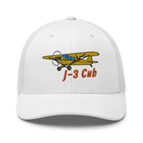 Airplane Embroidered Trucker Cap (AIRG9G3L2J3-Y1) - Personalized w/ Your N#