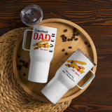 Greatest Dad Ever Custom Airplane Travel Mug w/ Handle