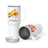 Greatest Dad Ever Custom Airplane Travel Mug w/ Handle