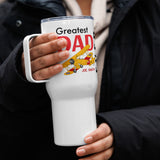 Greatest Dad Ever Custom Airplane Travel Mug w/ Handle