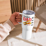 Greatest Dad Ever Custom Airplane Travel Mug w/ Handle