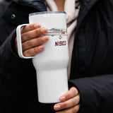 Airplane Travel Mug w/ Handle (AIRG9G385260-CM1) - Add Your N#