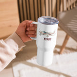 Airplane Travel Mug w/ Handle (AIRG9G385260-CM1) - Add Your N#