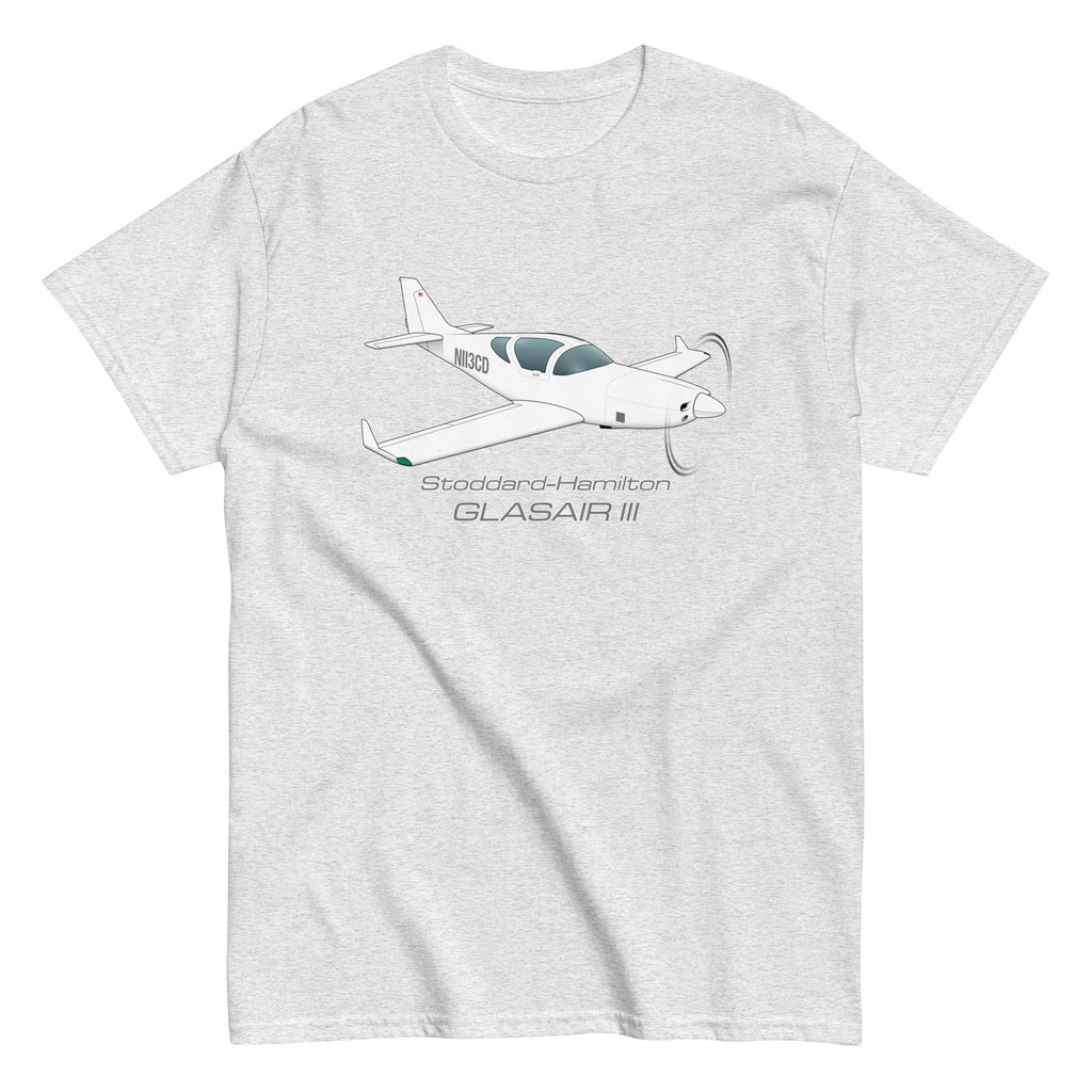 Stoddard-Hamilton Glasair III Airplane T-Shirt - Personalized w/ Your N#