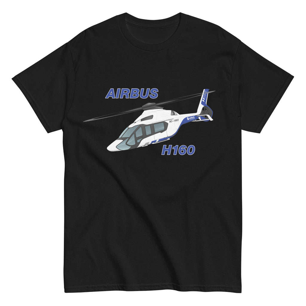 Airbus H160 Helicopter T-Shirt – Flyboy Toys Aviation Tee – Custom Pilot Gift with Personalized N Number