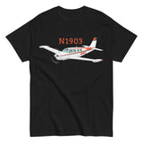 Flyboy Toys Airplane T-Shirt – Personalized N Number – Custom Aviation Gift – Pilot Tee – AIR2552FE36-RB1