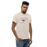 Male Model  of a Natural Flight Design CTLSi LSA pilot T-shirt.