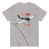 RV-9A Van's Aircraft Custom Airplane T-Shirt  - Personalized with your N#