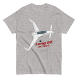 Rutan Model 61 Long EZ (White) Airplane T-Shirt - Personalized w/ Your N#