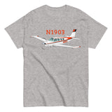 Flyboy Toys Airplane T-Shirt – Personalized N Number – Custom Aviation Gift – Pilot Tee – AIR2552FE36-RB1