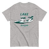 Flyboy Toys Lake LA-250 Renegade custom airplane T-shirt in grey, front view