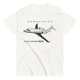 Bombardier Challenger 604 Airplane T-shirt- Personalized with N#