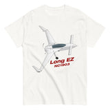 Rutan Model 61 Long EZ (White) Airplane T-Shirt - Personalized w/ Your N#