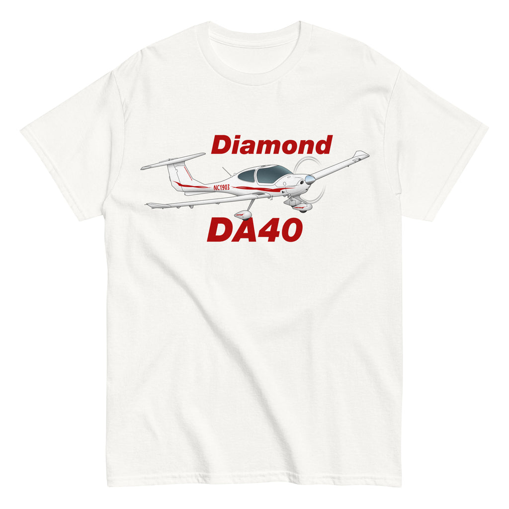 Diamond DA-40 Airplane T-Shirt - Personalized with Your N#