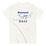 Diamond DA-42 (Blue) Airplane T-shirt - Personalized with N#