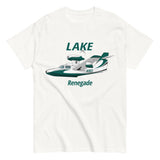 Flyboy Toys Lake LA-250 Renegade custom airplane T-shirt in white, front view