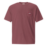 Custom unisex Garment-dyed Pocket t-shirt - Add your Airplane