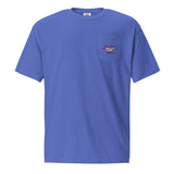 Custom unisex Garment-dyed Pocket t-shirt - Add your Airplane