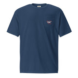Custom unisex Garment-dyed Pocket t-shirt - Add your Airplane