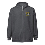 Custom G18600 Unisex Heavy Blend Zip Hoodie Embroidered (Lef Chest) - Add Your N#