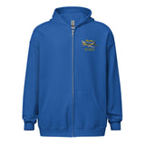 Custom G18600 Unisex Heavy Blend Zip Hoodie Embroidered (Lef Chest) - Add Your N#