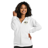 Custom G18600 Unisex Heavy Blend Zip Hoodie Embroidered (Lef Chest) - Add Your N#