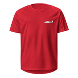 Custom Airplane Red Shirt Left Chest Logo