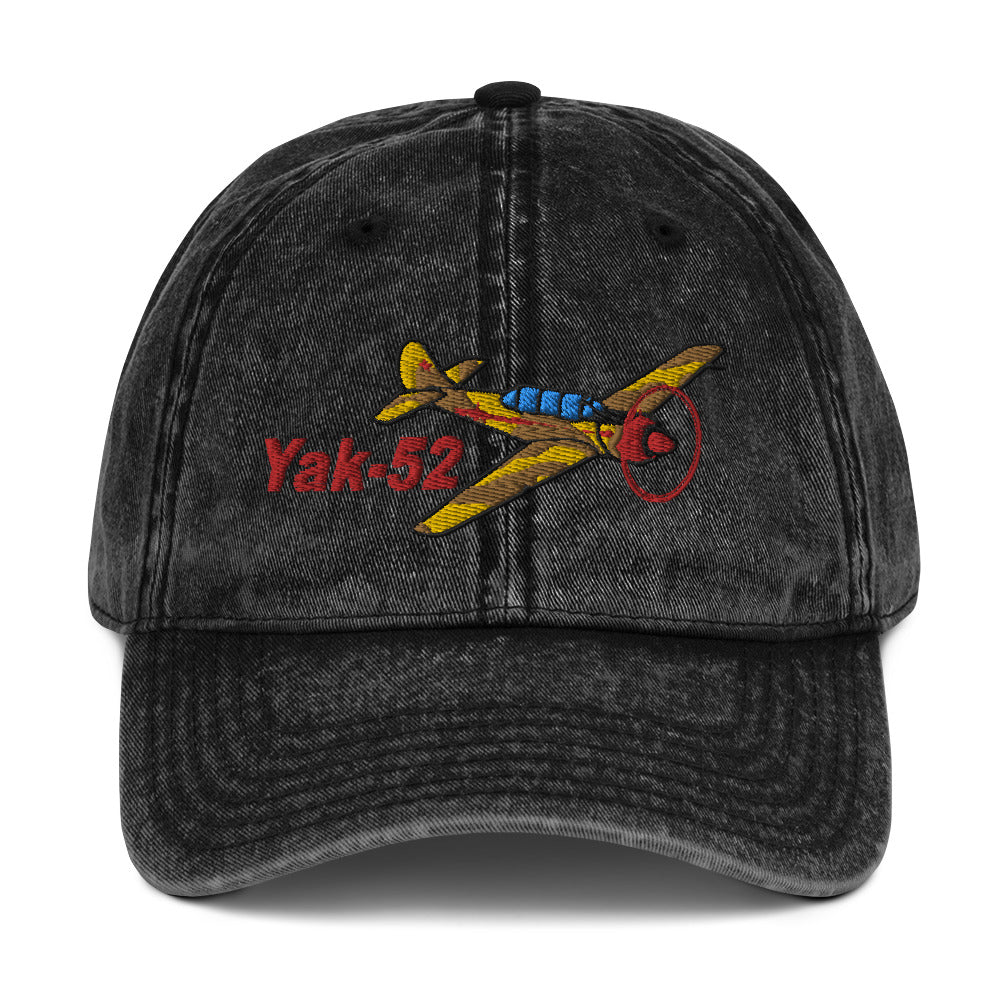 Yakovlev Airplane Embroidered Vintage Cap (AIRP1BP1B52-BC1) - Personalized