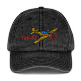 Yakovlev Airplane Embroidered Vintage Cap (AIRP1BP1B52-BC1) - Personalized