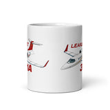 Flyboy Toys Learjet 31A Airplane Ceramic Mug - Personalized w/ N#