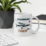 Grumman Tiger (AIR7ILK97AA1-BGT1) Airplane Ceramic Mug - Personalized