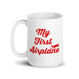 My First Airplane Custom Mug - Personalized with N#