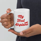 My First Airplane Custom Mug - Personalized with N#