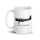 De Havilland DHC-1 Chipmunk Airplane Ceramic Mug - Personalized w/ N#