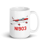 My First Airplane Custom Mug - Personalized with N#