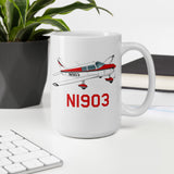 My First Airplane Custom Mug - Personalized with N#