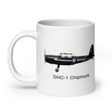 De Havilland DHC-1 Chipmunk Airplane Ceramic Mug - Personalized w/ N#