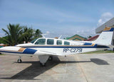 Beechcraft Bonanza A36 Blue Gold model