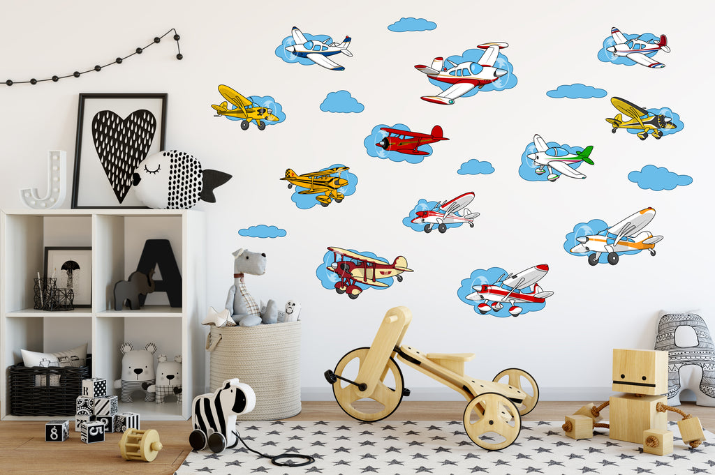 Airplane Die Cut Aircraft Vinyl Stickers Decals (12 Models)