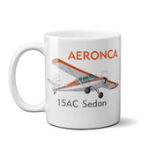 Aeronca 15AC Sedan Airplane Ceramic Mug - Personalized w/ N#