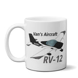 Van's Aircraft RV-12 Airplane Ceramic Mug - Personalized w/ N#