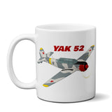 Yakovlev Yak-52 Airplane Ceramic Mug - Personalized w/ N#