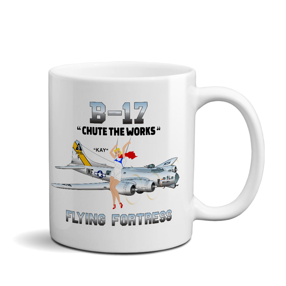 Boeing B-17 Flying Fortress Airplane Ceramic Mug - Personalized