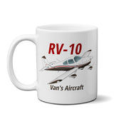 Van's Aircraft RV-10 Airplane Ceramic Mug - Personalized w/ N#