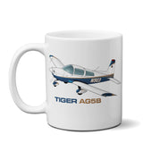 Tiger Aircraft AG5B Airplane Ceramic Mug - Personalized w/ N#