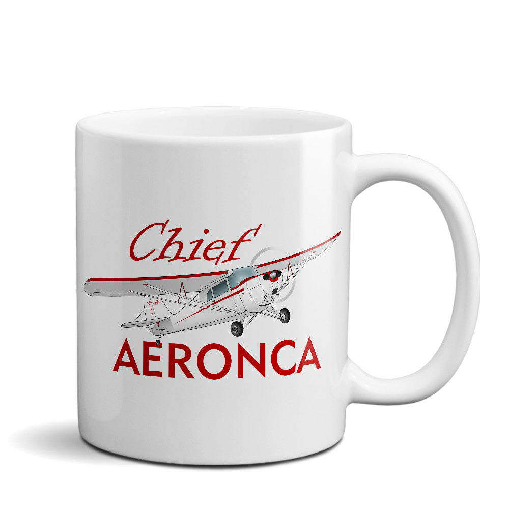Aeronca Chief Airplane Ceramic Mug - Personalized w/ N#