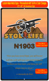 STOL LIfe Aviation 12" x 18" HD Metal Sign - Personalized w/ your N#