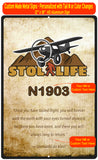 STOL LIfe Aviation 12" x 18" HD Metal Sign - Personalized w/ your N#