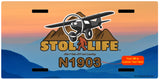 STOL Life Airplane License Metal Plate - Personalized with Your N#