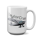 Taylorcraft BC-12D Airplane Ceramic Mug - Personalized w/ N#